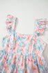 Ethereal Garden Bloom Square Neck Flutter Sleeve Backless A Line Maxi Dress